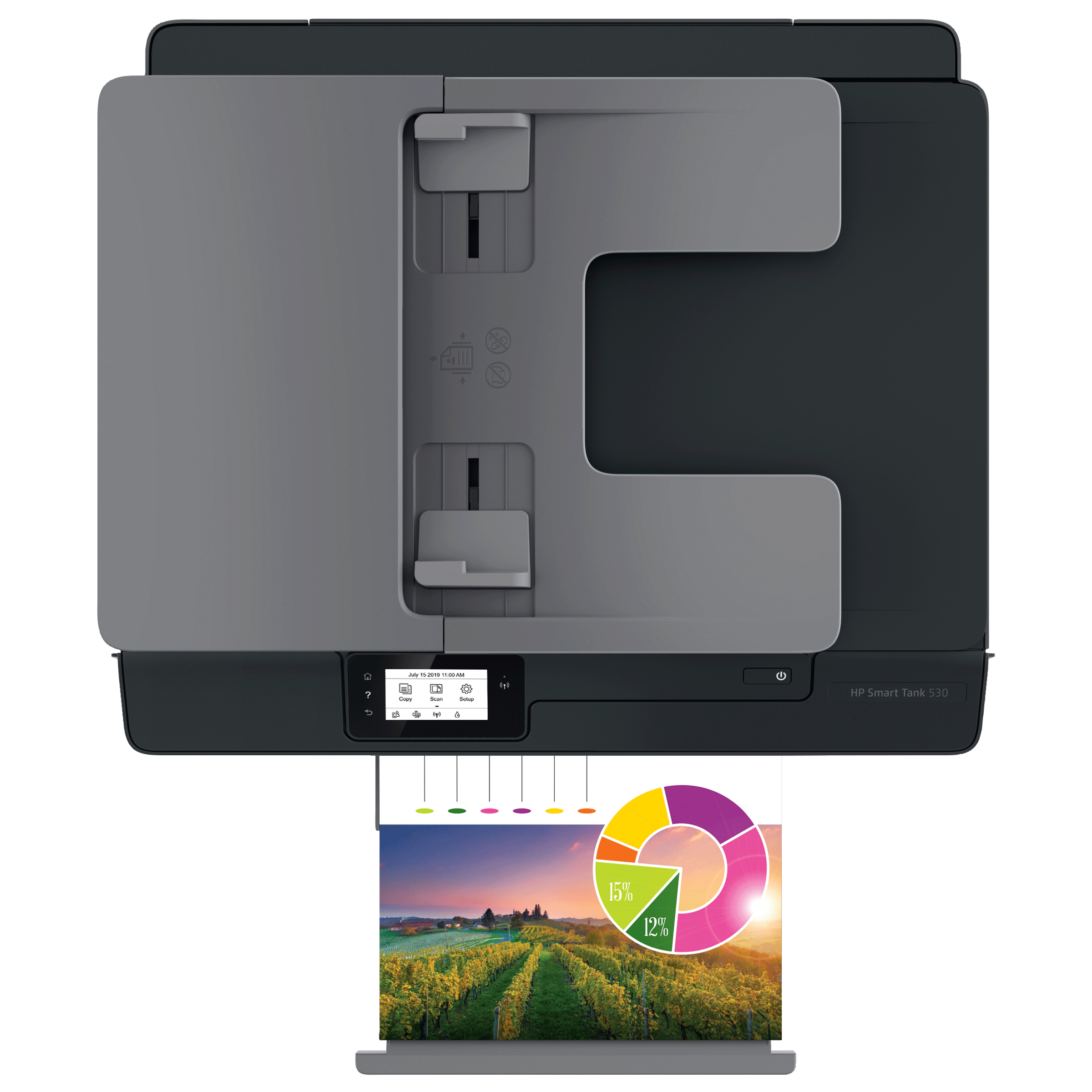 Buy Hp Smart Tank 530 Wireless Color All In One Inkjet Printer Borderless Printing 4sb24a 4480